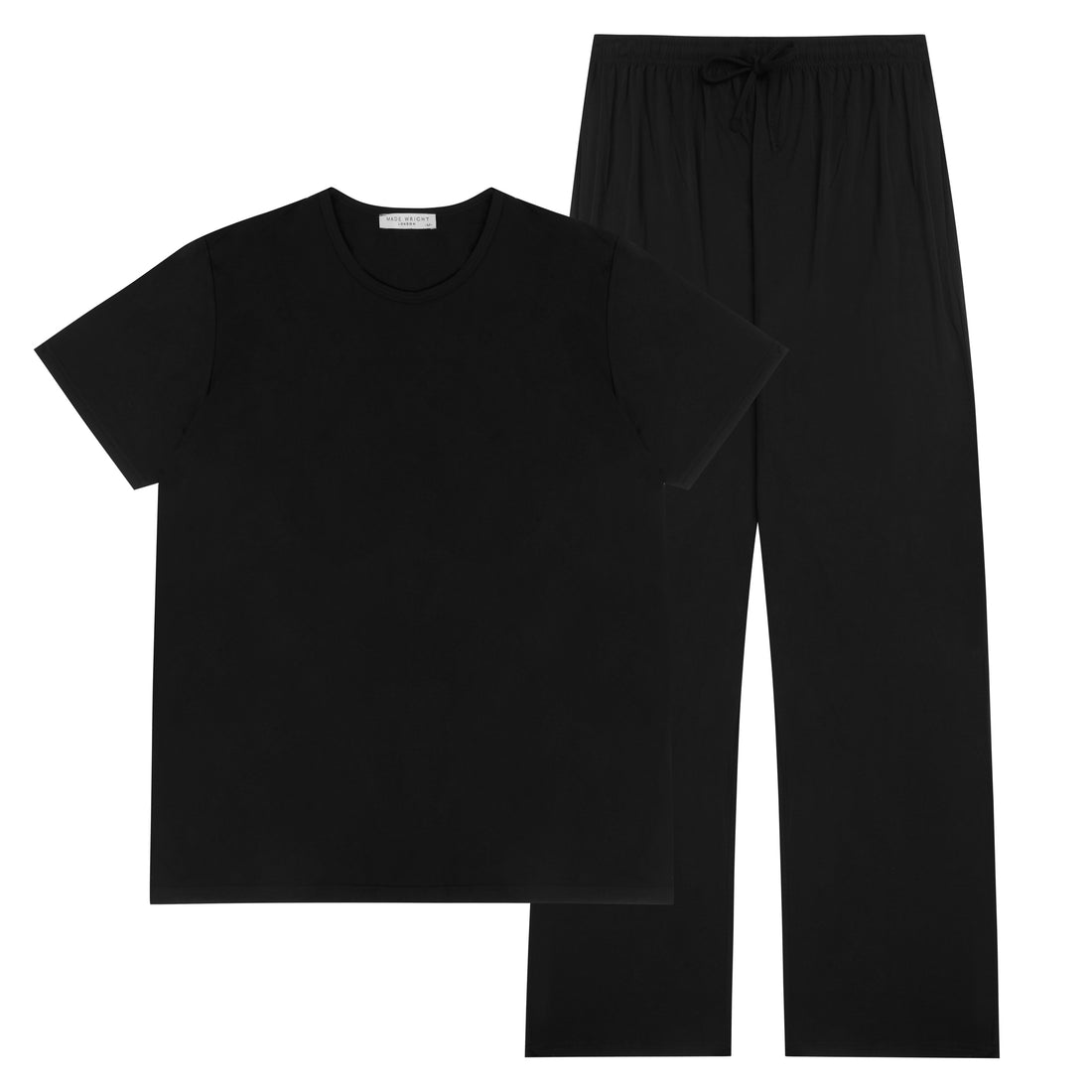 Mens Relaxed Bamboo Pyjama in Black