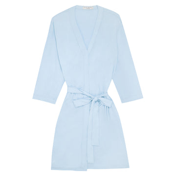 Drape Bamboo Robe in Powder Blue