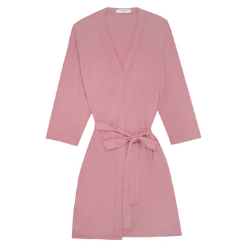 Drape Bamboo Robe in Rose